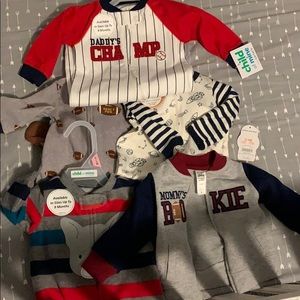 Mixed lot baby boy sleepers clothes 0-3mo NWT
